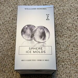 Williams Sonoma Sphere Ice Molds set of 2 molds